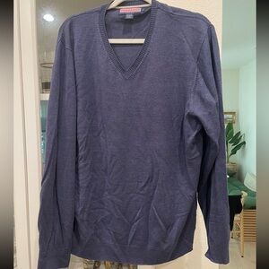 Cashmere Vineyard Vines Pullover Sweater Shirt Merino Wool Silk Size Large